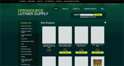 Desktop Screenshot of opensourceluthiersupply.com