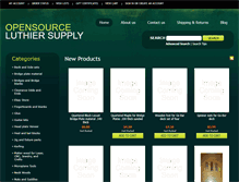 Tablet Screenshot of opensourceluthiersupply.com